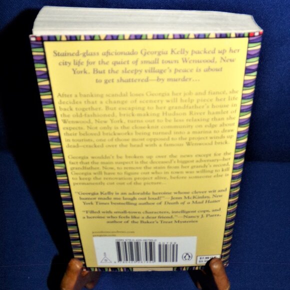 Ill-Gotten Panes: Stained-Glass Mystery #1 Jennifer McAndrews Paperback Book - Picture 2 of 3